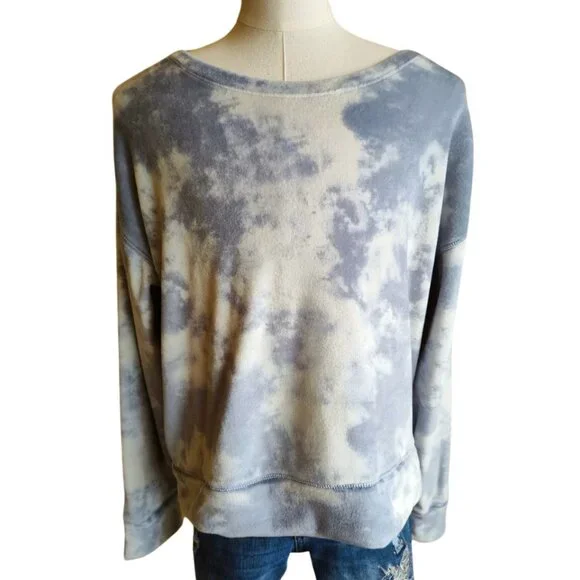 SO Cozy Tie‑Dye Crewneck Sweatshirt – Women's XL (14/16) - Picture 4 of 9